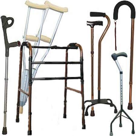 Если временно нужны костыли, ходунки или кресло-коляска