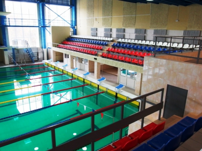 Завершается ремонт Дворца водного спорта «Дельфин»