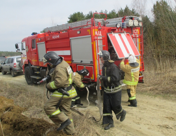 Хорловские пожарные приняли участие в учениях по тушению лесных пожаров