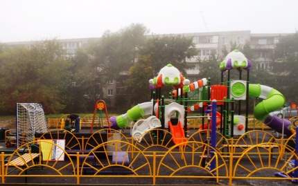 Детская площадка по губернаторской программе в Воскресенске