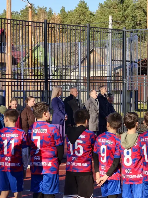 В Хорлово открыли новую спортплощадку