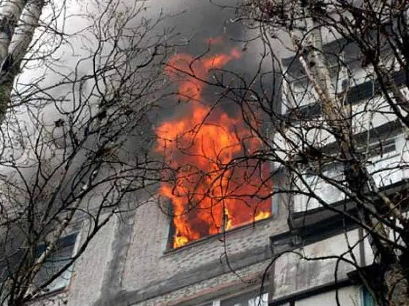 В пожаре в поселке Хорлово никто не пострадал
