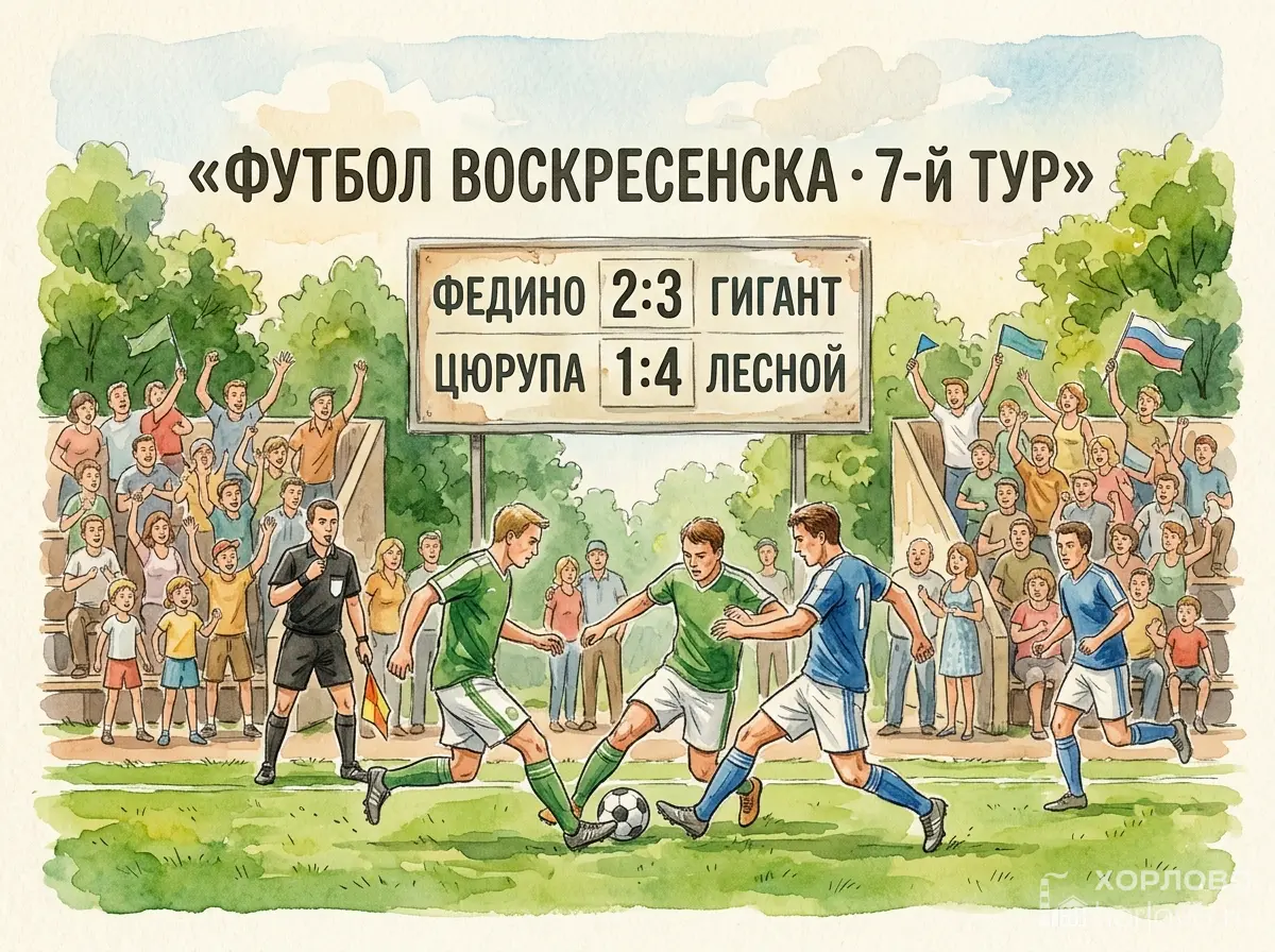 Футбол Воскресенска: 7-й тур, Хорлово на 9-м месте