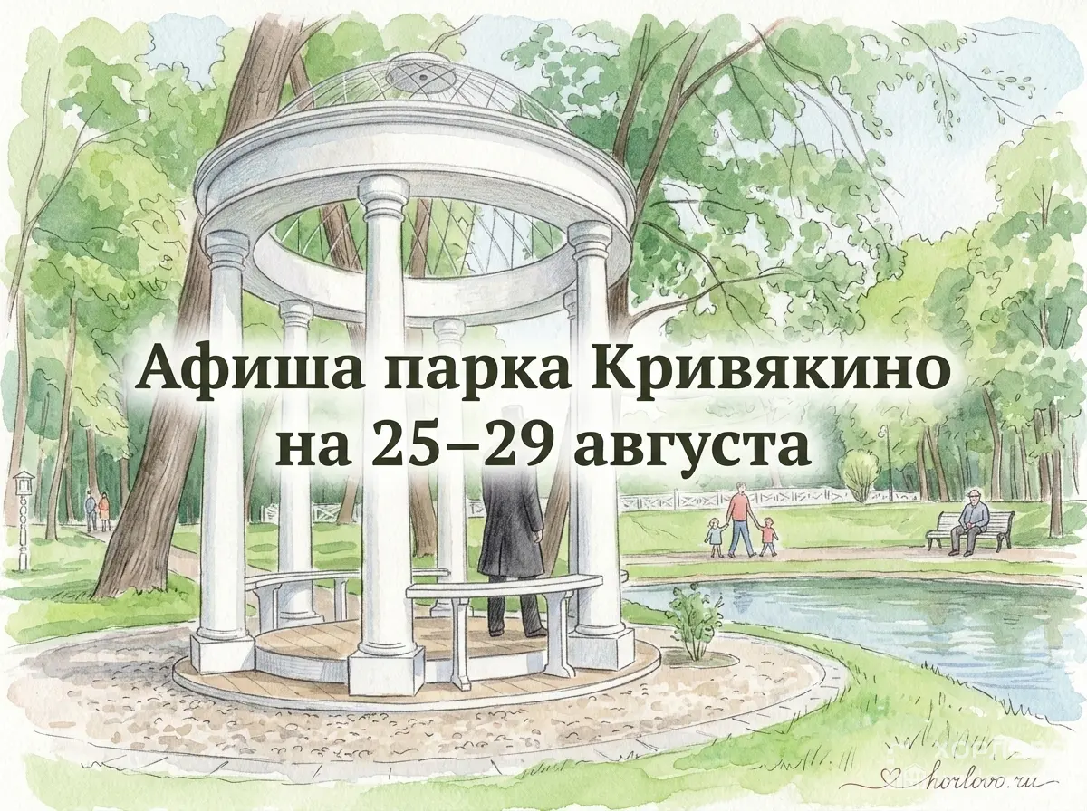 Афиша парка Кривякино на 25–29 августа