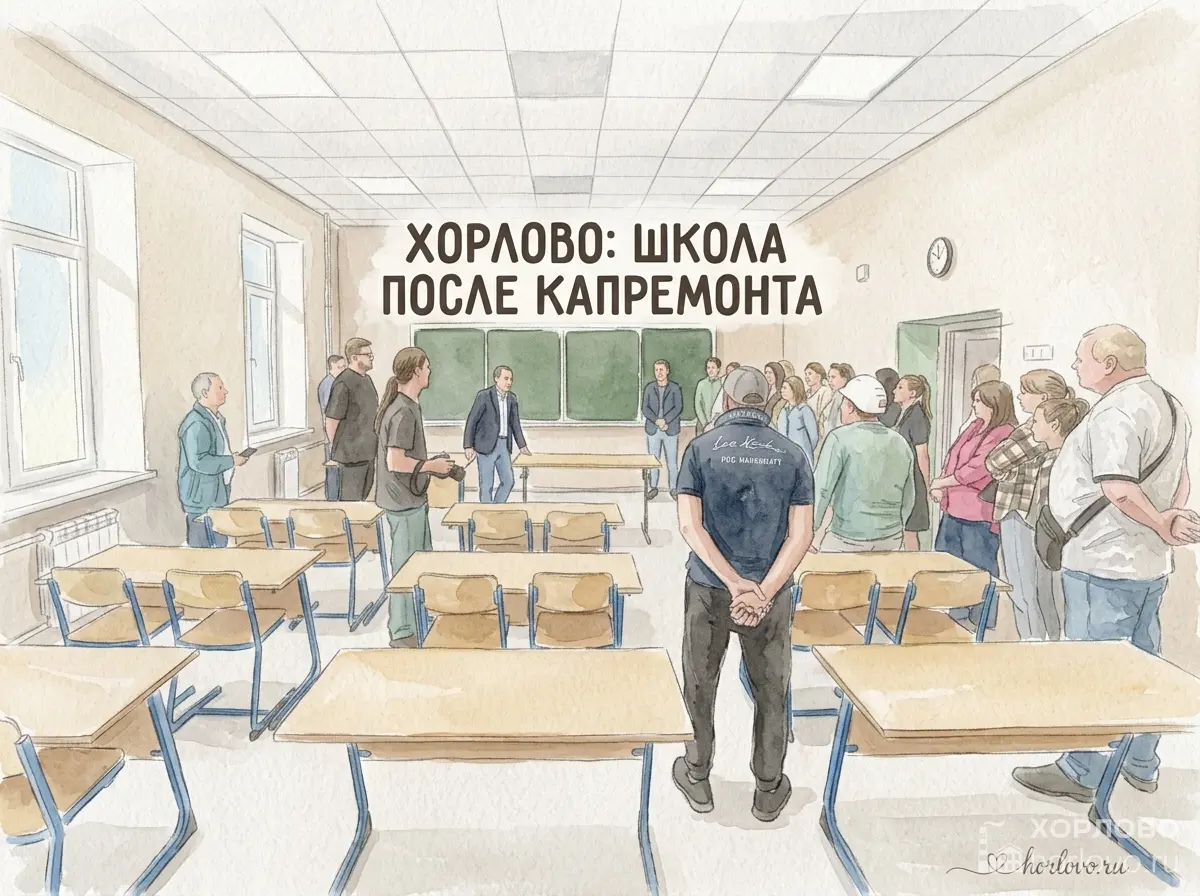 Хорлово: директор показал школу после капремонта