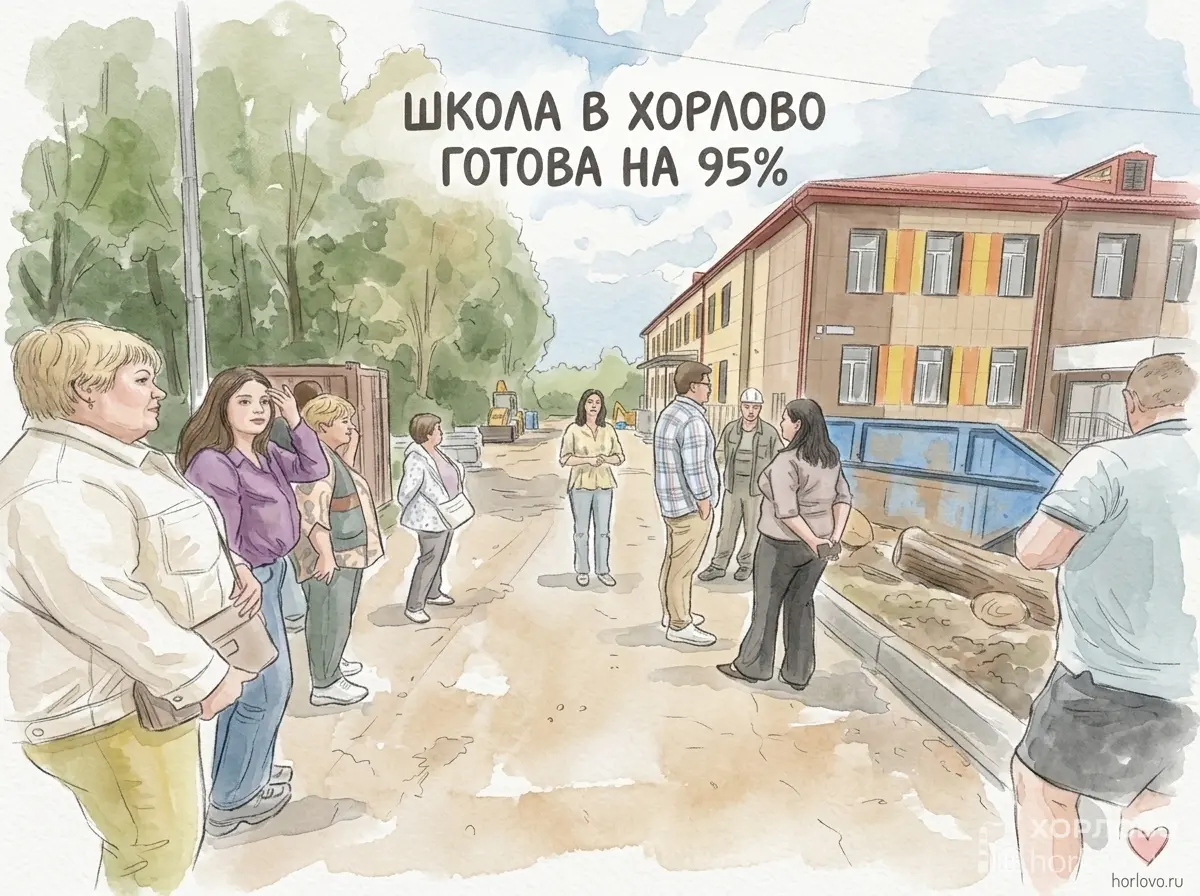 Капремонт школы в Хорлово завершён на 95% к 1 сентября