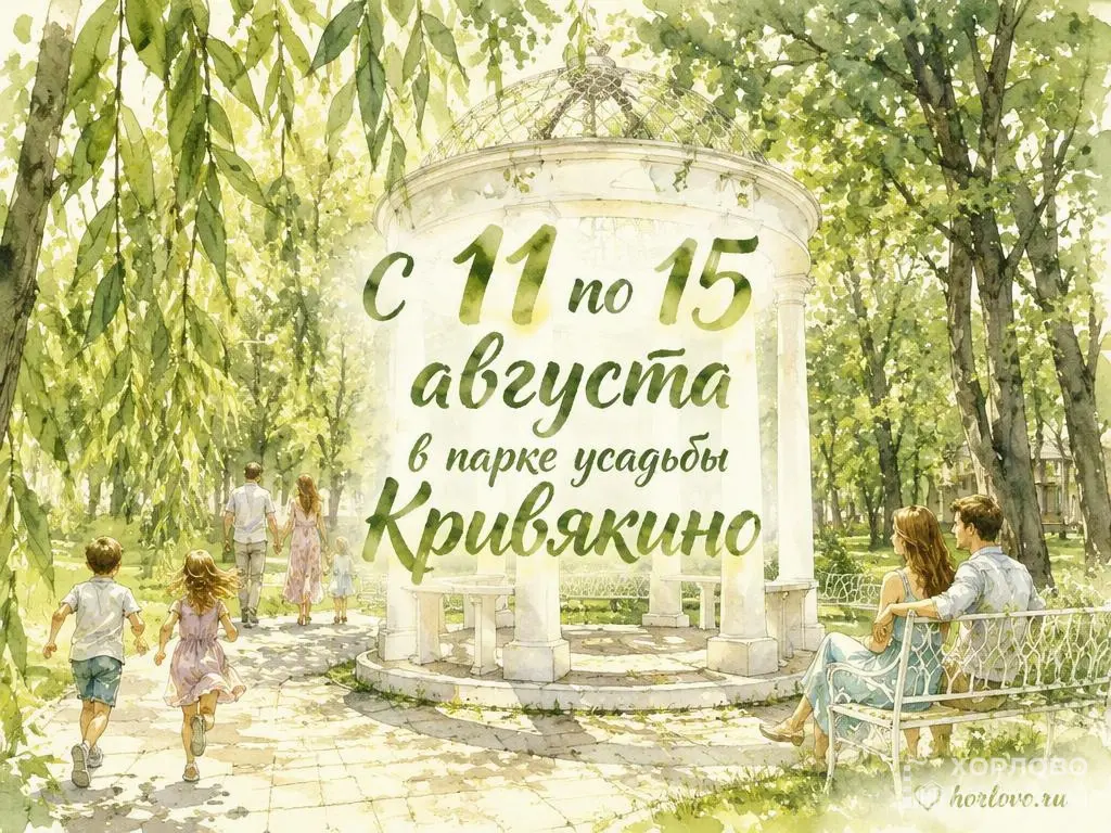 Расписание летних мероприятий в парке усадьбы Кривякино