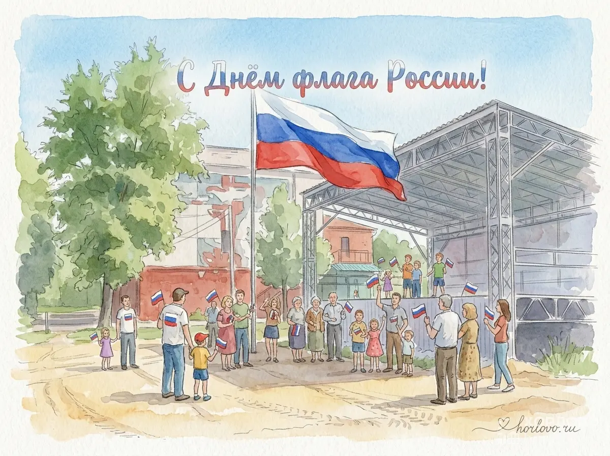 С Днём Государственного флага России, Хорлово!