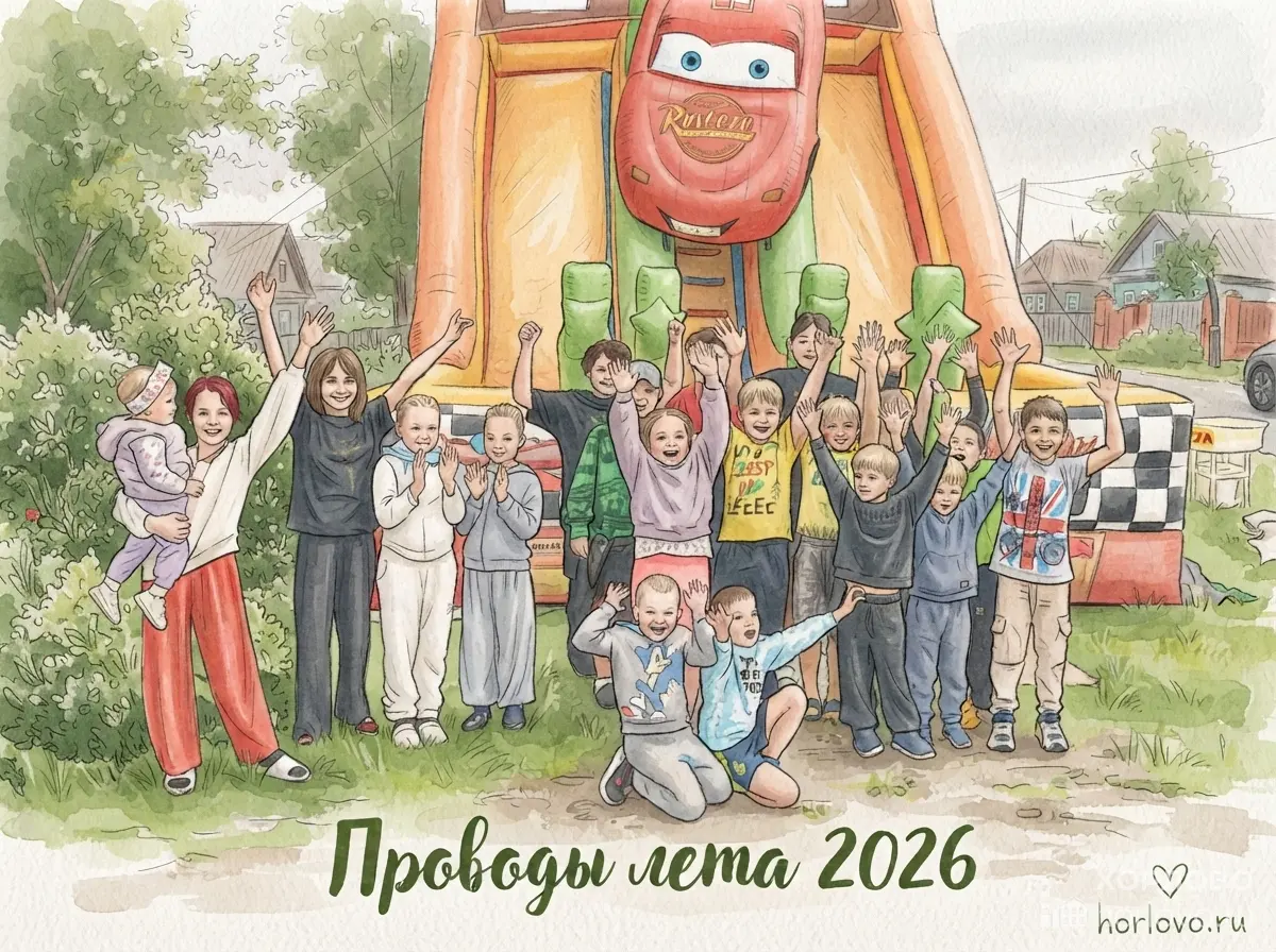 В Хорлово на улице Советской устроили «Проводы лета 2026»