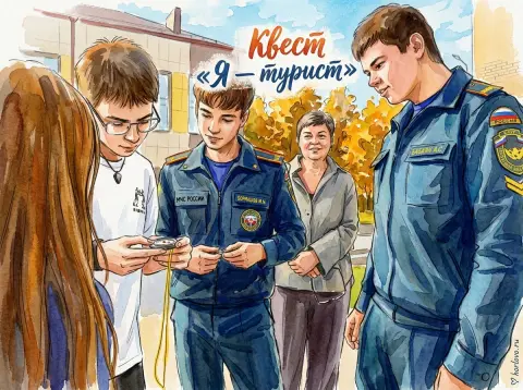 Квест «Я — турист»: студенты Воскресенского колледжа учат школьников безопасности