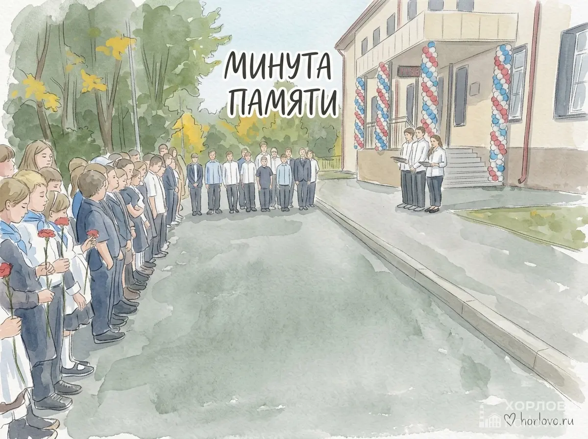 «Минута памяти»: школа Хорлово почтила жертв терроризма