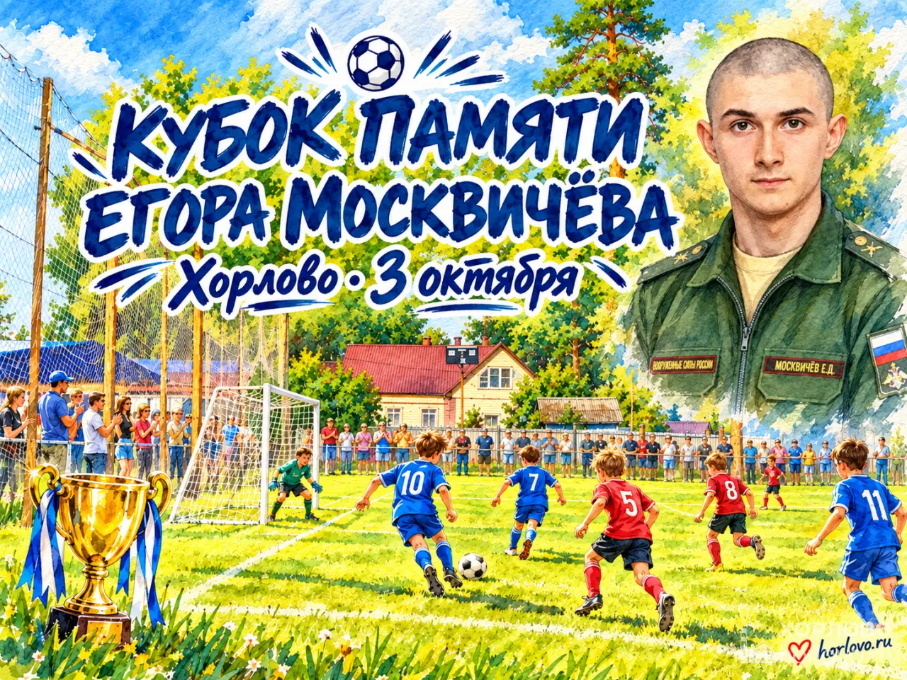 В Хорлово пройдёт детский футбольный турнир «Кубок памяти»
