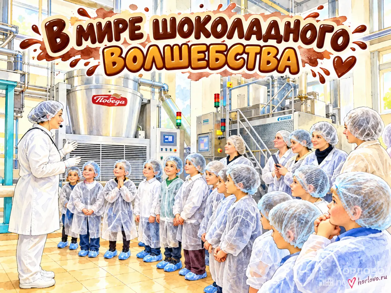 Первоклассники из Хорлово побывали на фабрике «Победа вкуса»