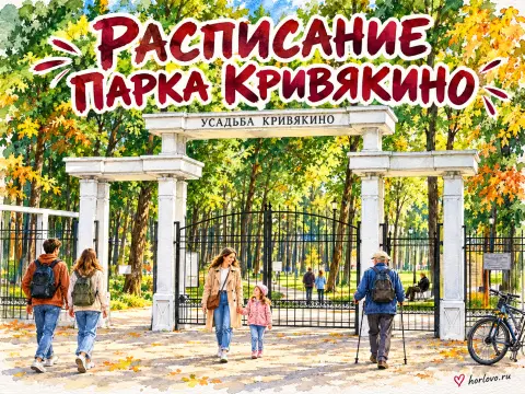 Расписание парка Кривякино: ходьба, мастер-классы и концерты