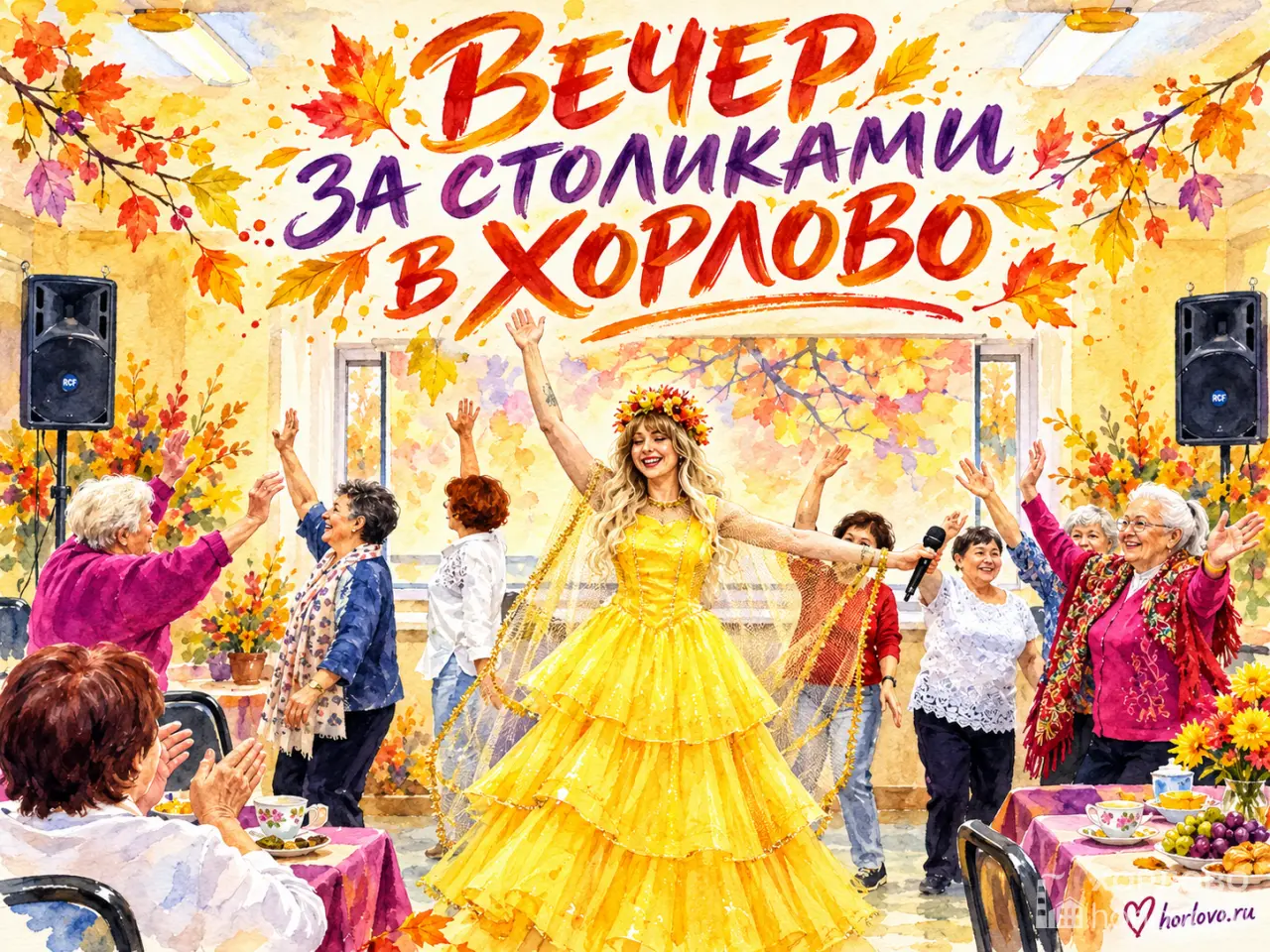 В Хорлово прошёл вечер за столиками проекта «Активное долголетие»