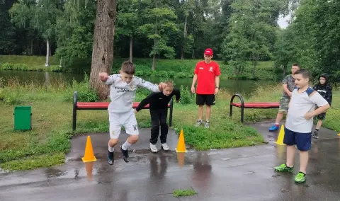 Летние спортивные активности проходят в парке Хорлово
